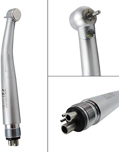 Kavo Style High Hand Tools Air Turbine Kit with LED Light 4 Holes 3 Way Spray