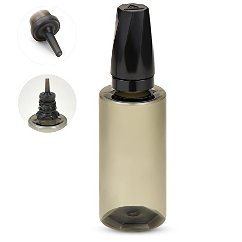 25pcs Wide Tip opening 30ML Empty Transparent Black PET liquid Dropper Bottles funnel squeezable Eye Liquid Container Pressure Rotary dropper bottles liquid dispensor (25X 30ml PET bottle)
