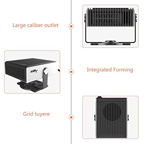 Aochol Portable Heater for Car, Car Heater Windshield Defroster with Fan, 2 in 1 12V 150W Powerful Windshield Defogger Heater & Cooling Fan, Plug in Cigarette Lighter, Heating Quickly and Low Noise