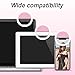 UMsky Selfie Ring Light,Universal Phone Selfie Ring Light,Portable LED Selfie Light Ring Lights for Android/iPhone, LED Ring Light, Rechargeable Brightness Portable Selfie Light Ring (Pink)