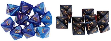 アクリル骰子 カップゲームダイス 8面サイコロ 読みやすく テーブルゲーム 保管便利 約