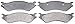 ACDelco Silver 14D702M (19286070) Semi-Metallic Front Disc Brake Pad Set with Wear Sensor