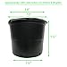 Viagrow VHPP700-10 7 gal Trade (6.08 gal / 23.02 liters) 10 Pack Nursery POTS, Black