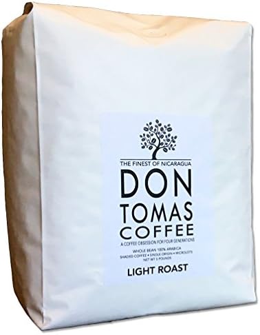 Don Tomás, Nicaraguan Whole Coffee Beans, Light Roast, 5 Lbs, Single Origin