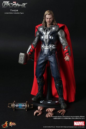 Hot ToysMovie Masterpiece - 1/6 Scale Fully Poseable Figure: The Avengers - Thor