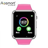 Bluetooth Smart Watch with Camera, Aosmart B23 Smart Watch for Android Smartphones (Pink)