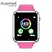 Bluetooth Smart Watch with Camera, Aosmart B23 Smart Watch for Android Smartphones (Pink)