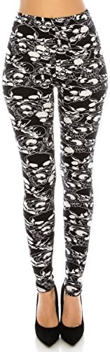The Leggings Gallery Women's Printed Fashion Leggings Ultra Soft Solid & Patterned - Regular/Plus Sizes