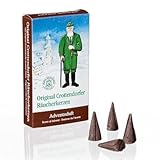 Crottendorfer Advent Holiday Scented Incense Cones, Pack of 24, Made in Germany
