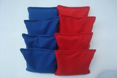 Tournament Cornhole Bags - Set of 8 Royal Blue and Red