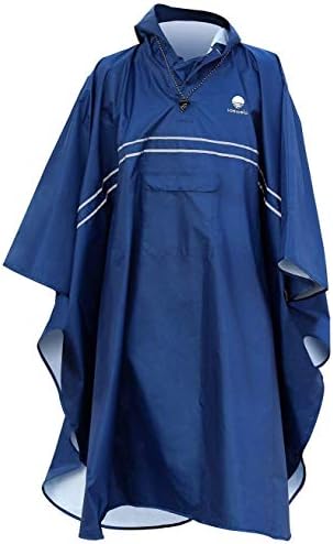 saewelo Rain Poncho - 100% Waterproof, Light, Long, Foldable,3-Pockets & Reflectors - Premium Cape for Adults (Men & Women). Essential for Cycling, Festival and Hiking