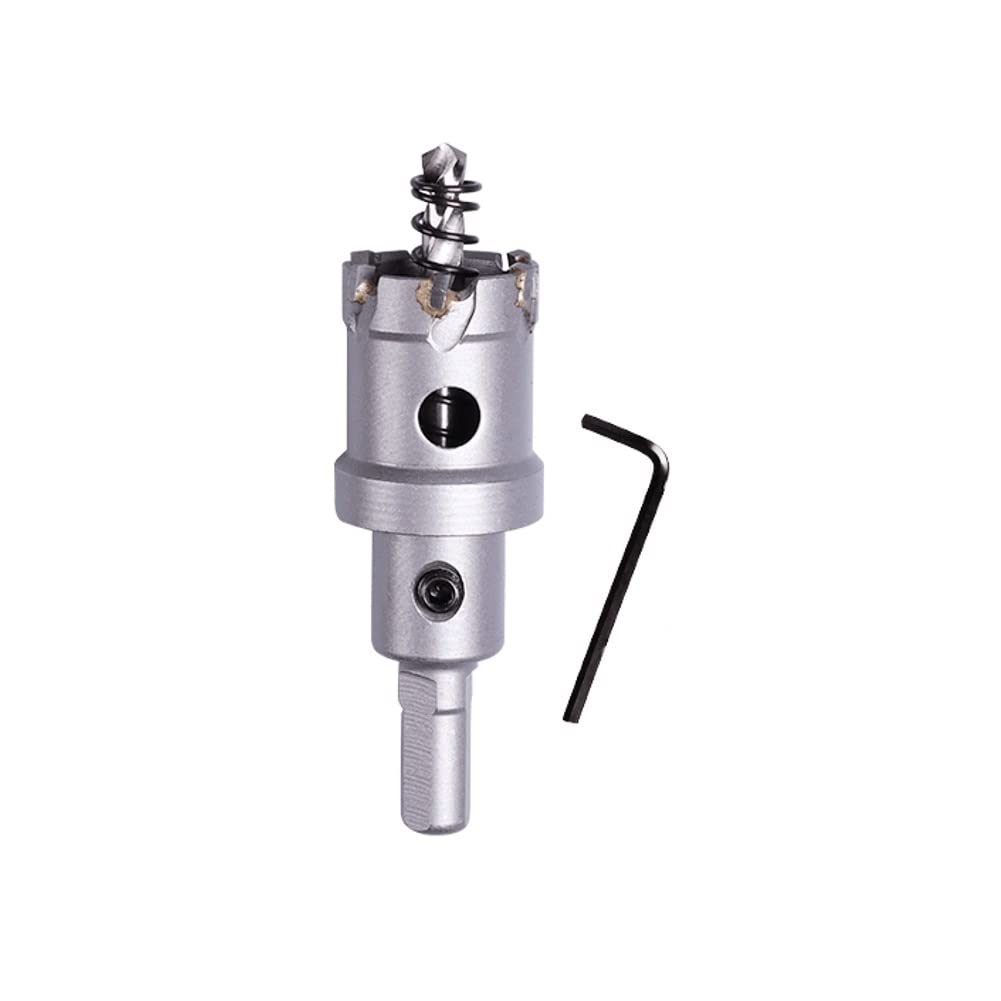 SYDARSYN 27mm Carbide Hole Saw with Arbor, TCT Hole Cutter Drill Bit for Stainless Steel, Sheet, Metal, Wood