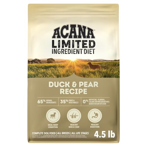 ACANA Singles Limited Ingredient Grain Free High Protein Dry Dog Food Duck & Pe…
