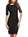 HOTOUCH Women Elegant Full Floral Lace Half Sleeve Cocktail Bodycon Party Dress