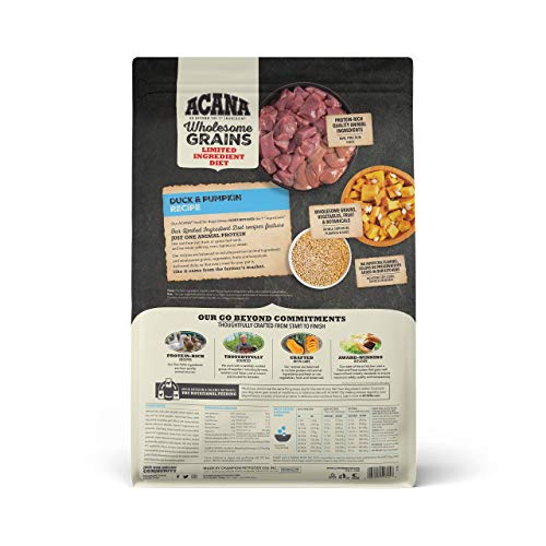 ACANA Wholesome Grains Limited Ingredient Diet Dry Dog Food, Duck