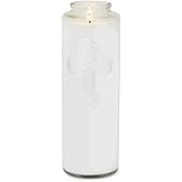 Root Candles Prayer Candles Clear Glass Devotional 7-Day Prayer Candle, 1-Count, 1-Count, Meditation