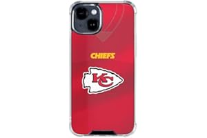 Skinit Clear Phone Case Compatible with iPhone 15 - Officially Licensed NFL Kansas City Chiefs Team Jersey Design