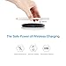 Siroflo Wireless Charger Pad, Charging Pad for iPhone X, iPhone 8/8 Plus, Samsung Galaxy S9/S9Plus/S8/S8 Plus/S7/S7 Edge/Note 8/Note 5 [No AC Adapter][Ultra Slim][Sleep-friendly]