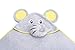 Little Tinkers World Premium Hooded Towels for Baby | Beach Or Bath Towel | Grey Elephant Design | Ultra Soft and Absorbent | 100% Cotton Childrens Swimming/Bath Towel with Hood for Girls and Boys