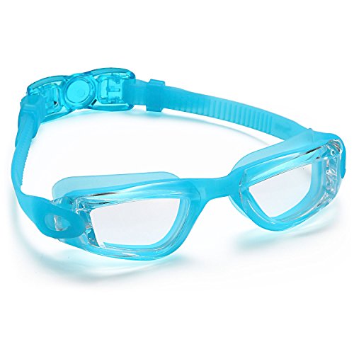Siren AntiFog Kids Swimming Goggles with Nose Clip and Ear Plugs in
