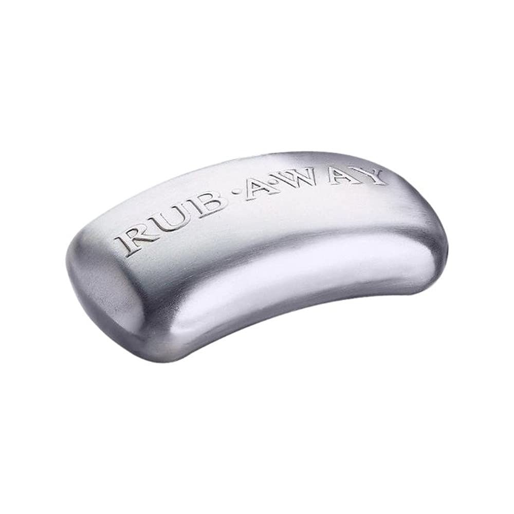 MasterClass Stainless Steel Odour-Eliminating Rub-A-Way Bar, Silver