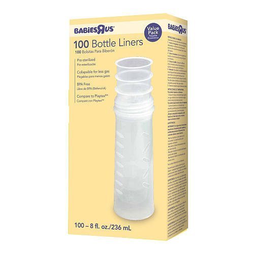 Babies R Us BPA Free Bottle Liners 100 Count 8oz Baby
