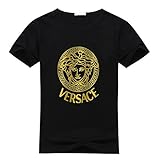 Versace Logo Men's Casual Crew Neck Cotton T Shirt