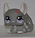 Chinchilla #495 (Gray, Blue/Pink Eyes) - Littlest Pet Shop (Retired) Collector Toy - LPS Collectible Replacement Figure - Loose (OOP Out of Package & Print)