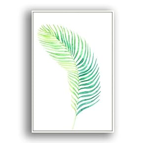 Framed Canvas Wall Art for Living Room, Bedroom Leaves Canvas Prints for Modern Home Decoration Ready to Hang - 16"x24" inches