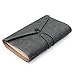 Travel Journal Refillable Leather Travelers Notebook Perfect for Writing Drafting Drawing 3 Inserts Zipper Pocket Card Holder Field Notes Cover by Keeact