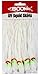 Boone Squid UV Skirt Lure (Pack of 5), White Sparkle UV, 6-Inch