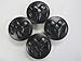 Mopar 4 x Genuine 2013-2014 Ram 1500 Flat Black Wheel Center Cap Ram Head Logo