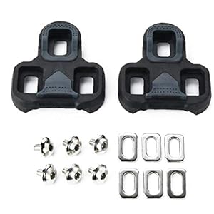 Fietsschoenen Fietsen Pedalen Schoenplaatjes Set Zelfvergrendelende Pedaal Spalk, compatibel met Look Keo Schoenplaatjes…
