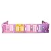 JAXPETY Baby Playpen Kids 8 Panel Safety Play Center Yard Home Indoor Outdoor New Pen (Pink)