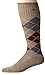 Sockwell Men's Argyle Moderate Graduated Compression Sock, Khaki - L/XL