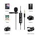 Lavalier Lapel Microphone E, Ubeesize Professional Clip on Omnidirectional Dual Condenser Lav Mic,Perfect for YouTube Recording/Interview/Video Conference/Podcast¡­