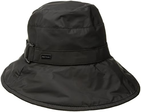 Betmar Women's Celeste Wide Brim Rain Hat, Black, One Size