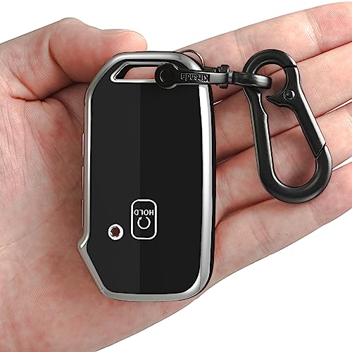 Kirsnda for Kia Key fob Cover,case with Keychain,Soft TPU