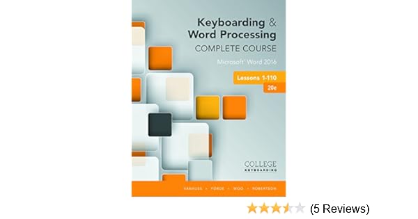 Amazoncom Keyboarding And Word Processing Complete Course - 