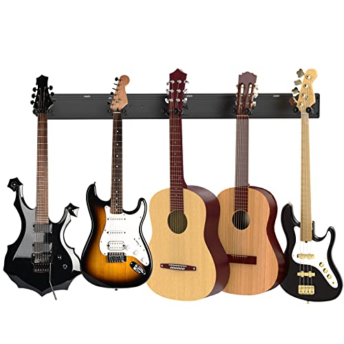 Guitar Wall Mount, LEKATO Aluminum Guitar Wall Hangers with 5