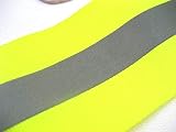 VOMONO Hi Viz Reflective Ribbon Tape 2m Sew On Safety Jacket Bike Night view 4