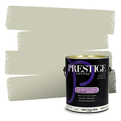 PRESTIGE Paints Exterior Paint and Primer In One, 1-Gallon, Semi-Gloss, Compara…