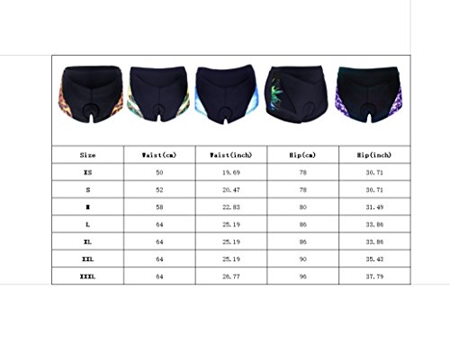 image for Twotwowin Women's Biking Shorts Coolmax 3D Padded Quick Dry Lightweigh