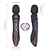 Vibrator Wand Massager Louviva Personal Power Body Handheld Back Neck Massager,Sex Toy for Women with LED Light of Seven Colors USB Rechargeable