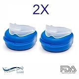 Custom Night Mouth Guard - Sleep Aid Teeth Grinding Mouthpiece Stops Teeth Clenching & Grinding - BPA FREE!