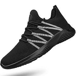 Feethit Mens Slip On Running Shoes Breathable