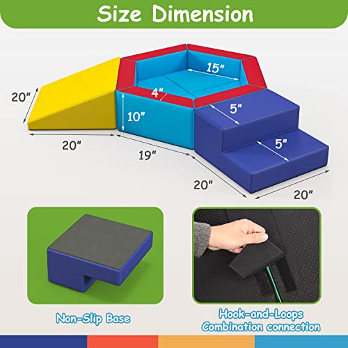 Betterhood Crawling and Sliding Soft Foam Block,Ball Pit Climbing Toys