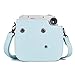 Phetium Protective Case Compatible with Instax Mini 7+ 7s 7c Instant Film Camera, Premium Vegan Leather Bag Cover with Removable Strap(Sky Blue)