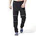 4ucycling Men's Mountain Bike Pants, Thermal Fleece Winter Cycling Windproof Running Pants for Cold Weather Riding Hiking