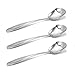 ERCRYSTO Stainless Steel Square Spoons - Set of 3 (Large)